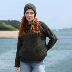 Pull Ballina Vert Arran Woollen Mils