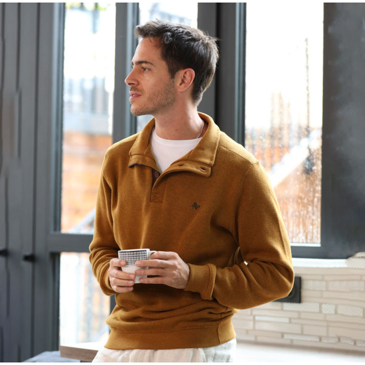 Out Of Ireland Ayden Ochre Sweater