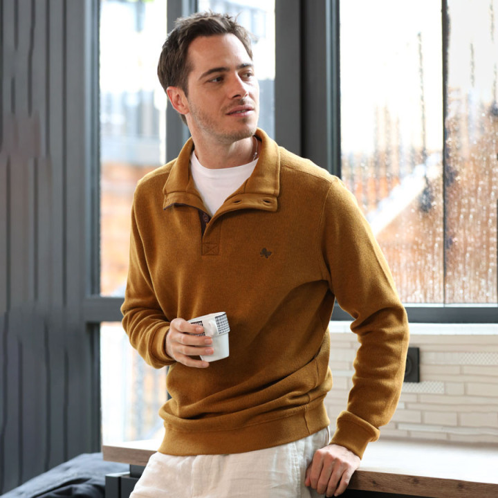 Out Of Ireland Ayden Ochre Sweater