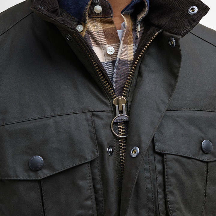 Veste Huilée Corbridge Olive Barbour