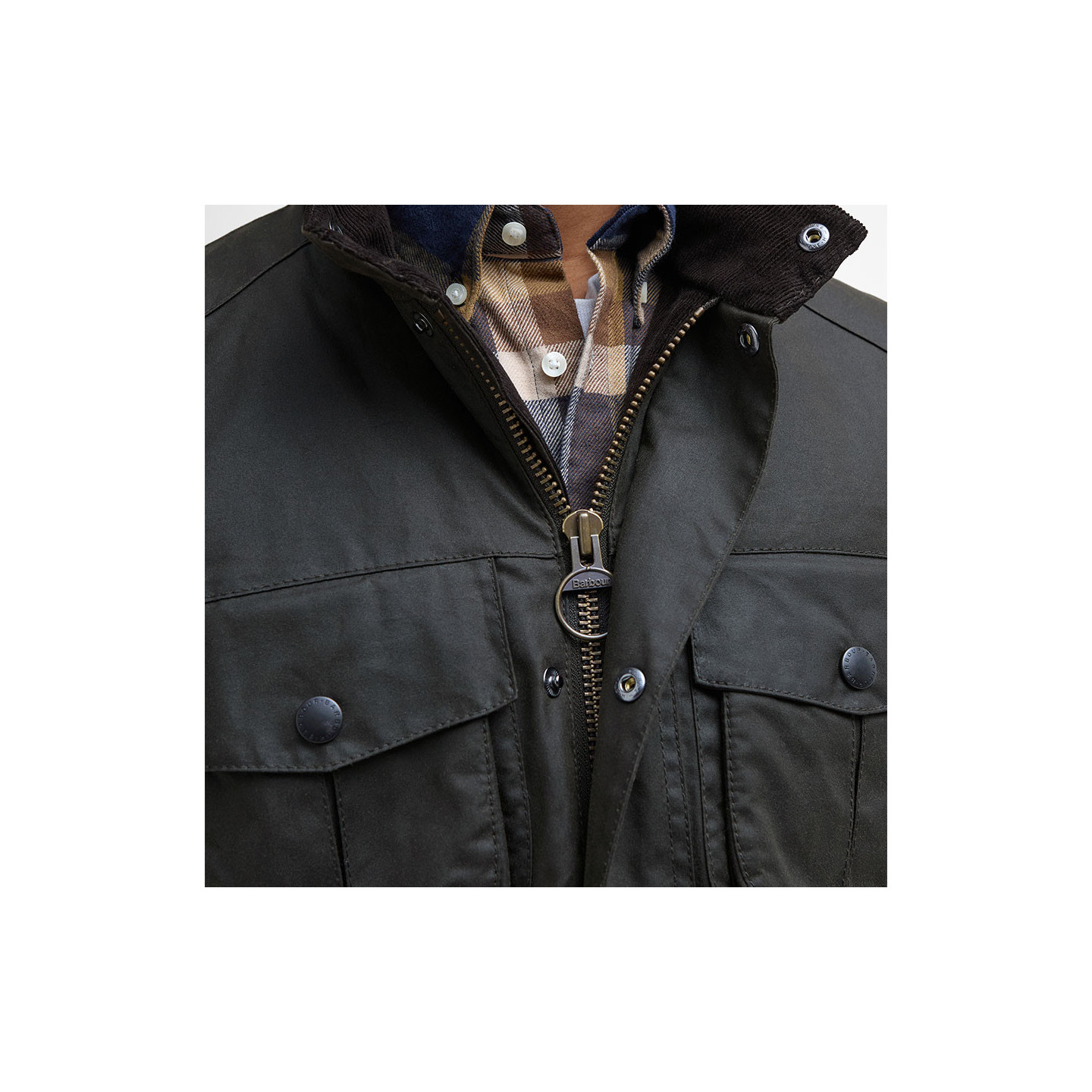 Veste Huilée Corbridge Olive Barbour