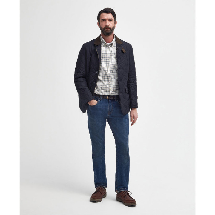 Barbour Lutz Navy Padded Jacket