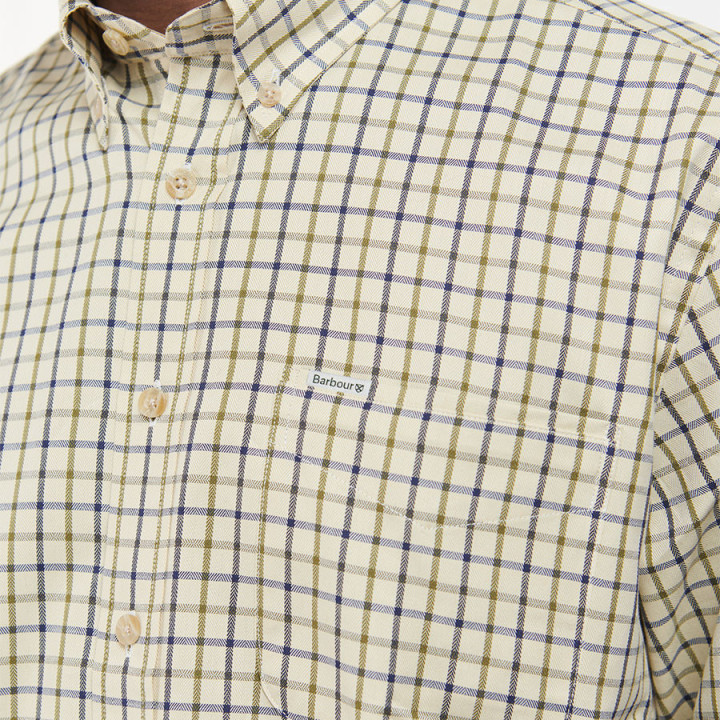 Barbour Tattersall Navy/Olive Sports Shirt