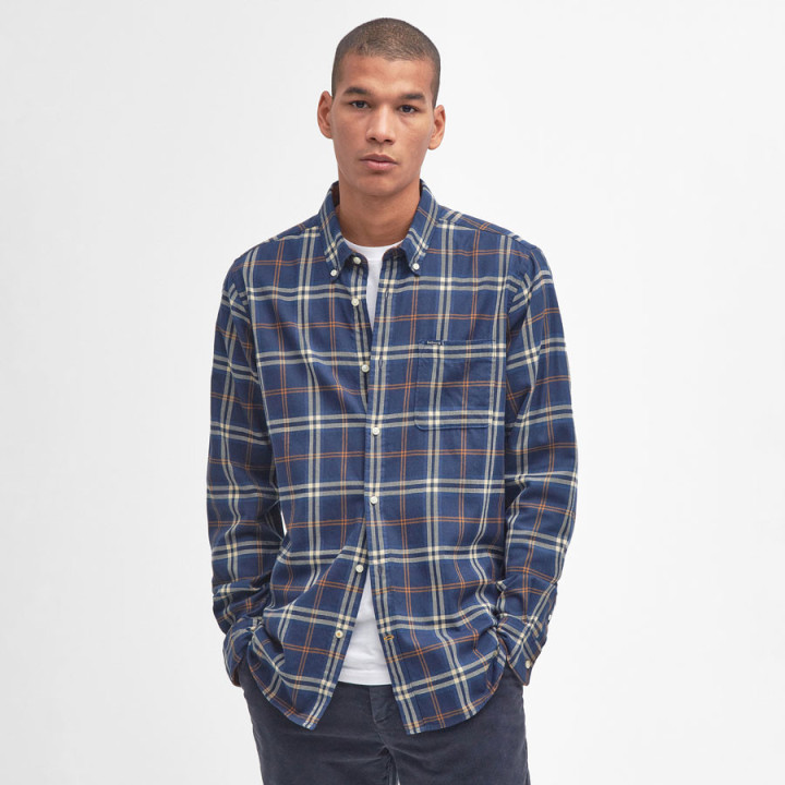 Chemise Crossfell Bleu Barbour