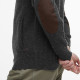 Cardigan Essential Patch Charcoal Marl Barbour