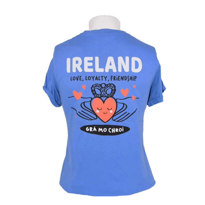 T shirt ireland emerald navy he25