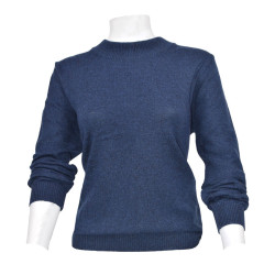 Pull 80/20 Col Rond Bleu Best Yarn