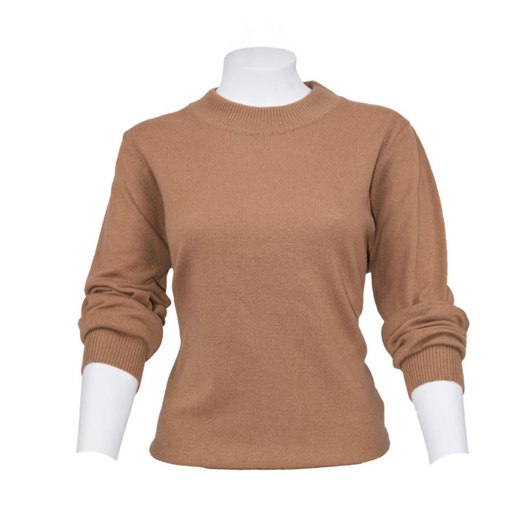 Pull Romane Col Rond Camel Celtic Alliance