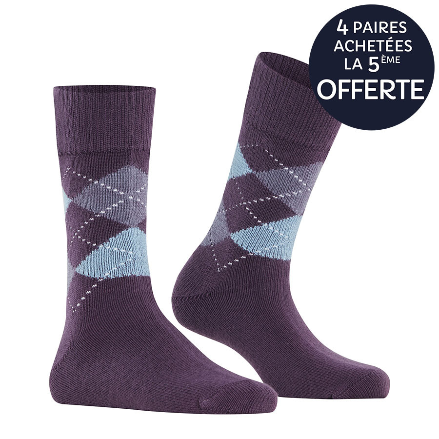 Chaussettes Burlington Snowstar - Motif étoile En Laine Fantaisie - Femme - Taille Unique (lot De 1)