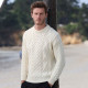 Pull Heritage Écru Aran Woollen Mills