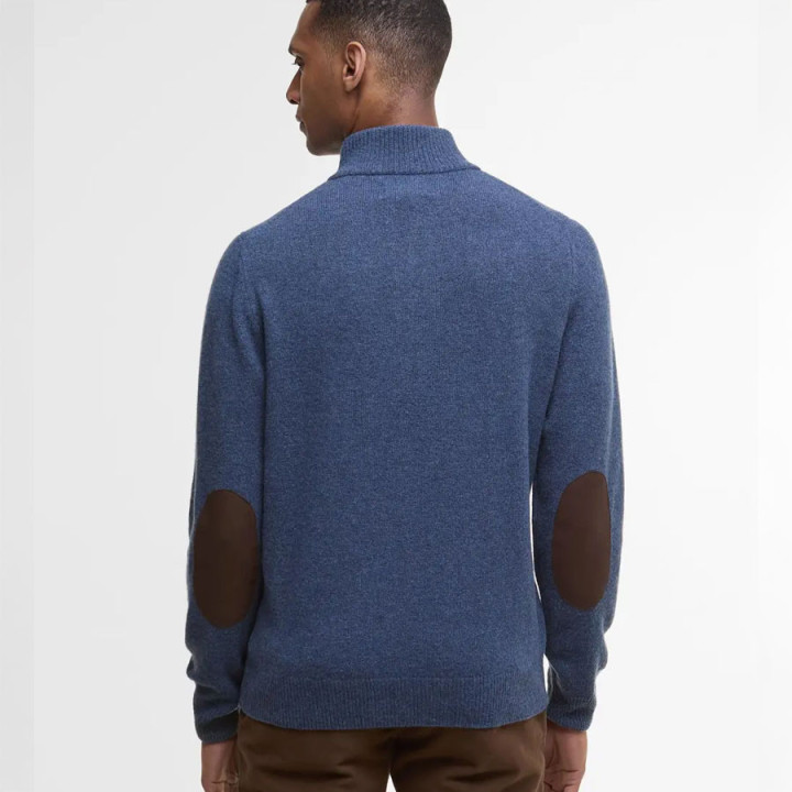 Barbour Essential Patch Zip Dark Indigo Pullover