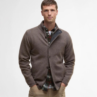 Barbour Essential Patch Dark Stone Cardigan