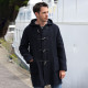 London Tradition Navy Houndstooth Duffle coat