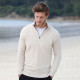 Celtic Alliance Mottle Beige Half-Zip Sweater