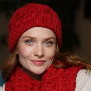 Bonnet Honeycomb Rouge Inis Craft