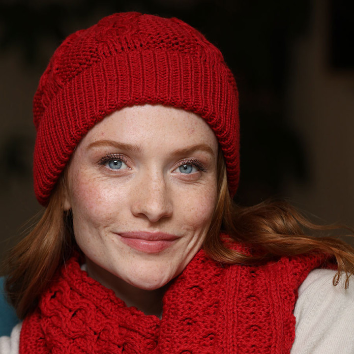 Bonnet Honeycomb Rouge Inis Craft