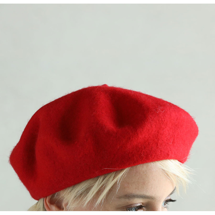 Beret Feutre Jude Rouge Out Of Ireland