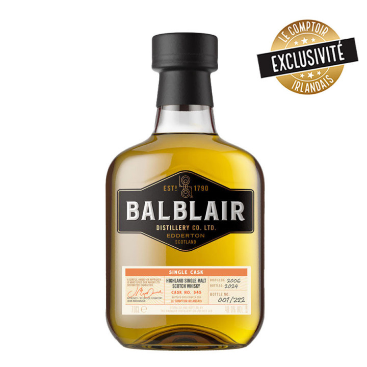Balblair 18 ans 2006  70 cl – 49°
