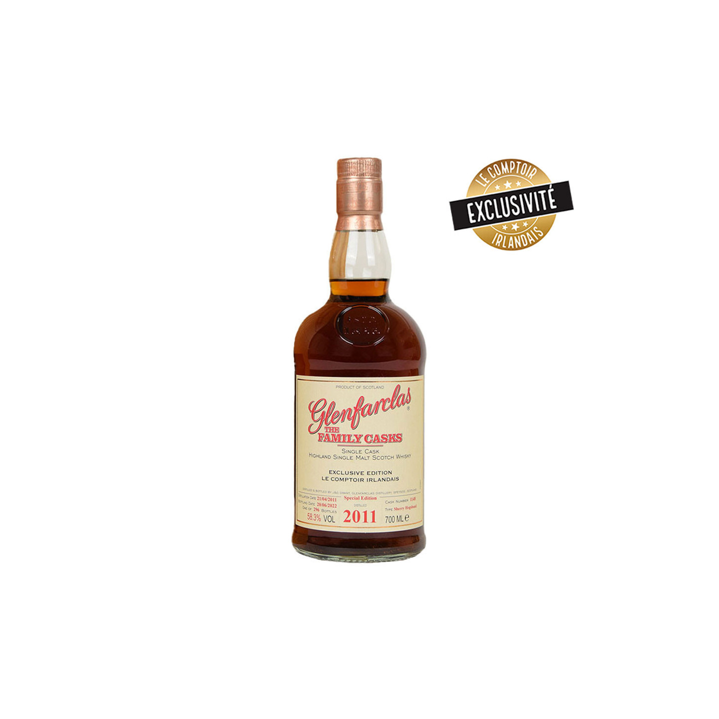 Glenfarclas 2011 Family Cask 1148 70cl 58.3° - Le Comptoir Irlandais