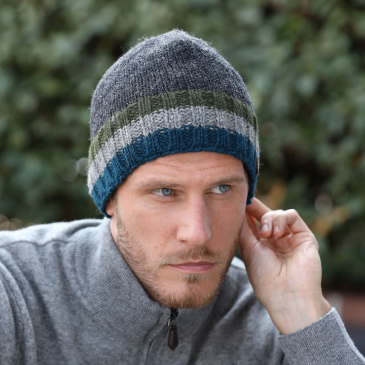 Bonnet Oliver Charcoal Teal