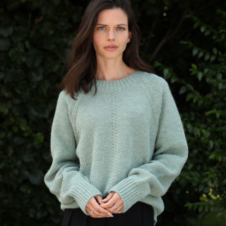 Pull col rond point de riz fh25 ooi