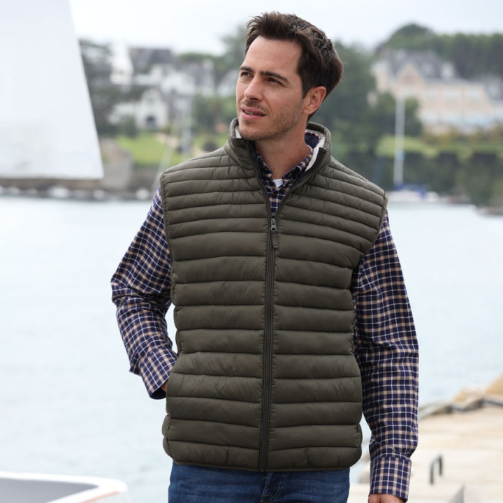 Out of Ireland Khaki Sleeveless Down Jacket