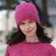 Aran Woollen Mills Ballina Pink Beanie