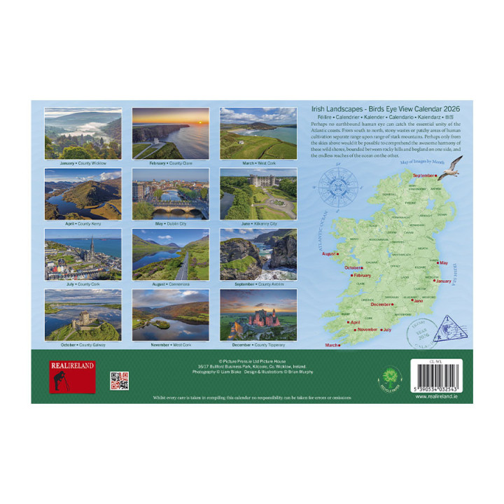 Calendrier a4 irish landscape 2026
