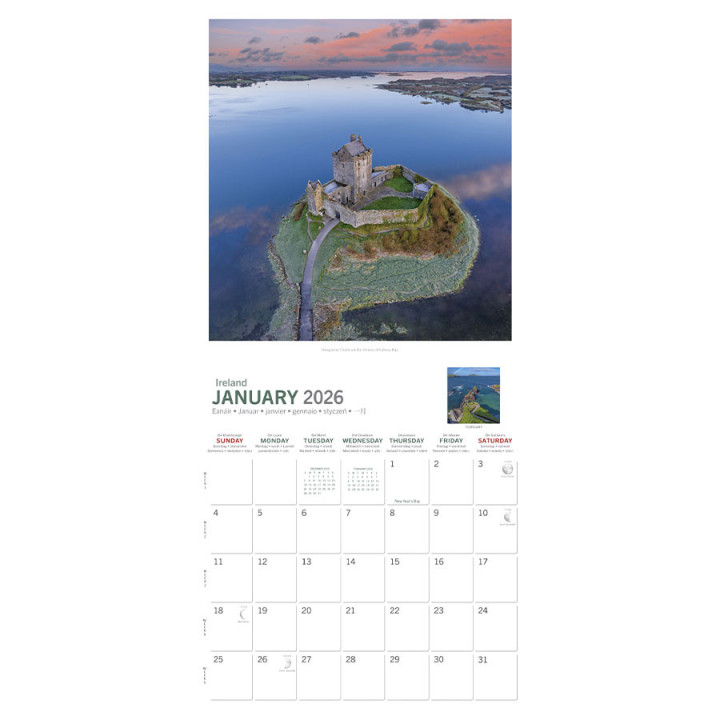 Calendrier 28x30cm real ireland 2026