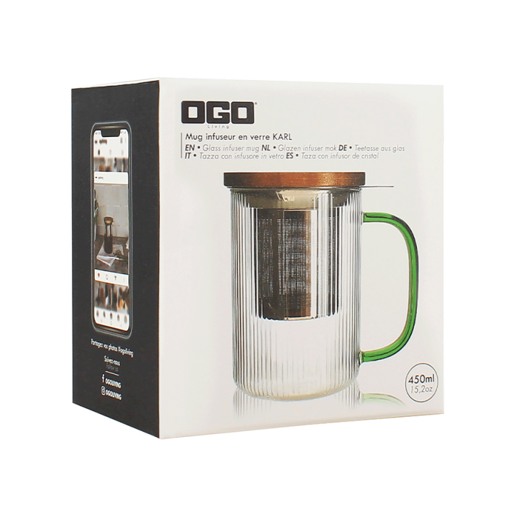 Tisanière Karl Vert Ogo 450ml