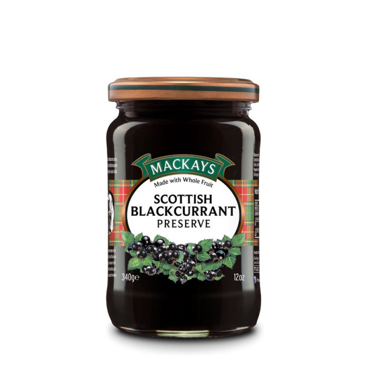Scottish Blackcurrant Preserve Mackays 340g