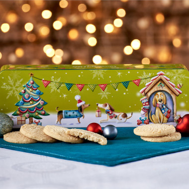 Grandma Wild's Christmas Party Dog Treats 250g Metal Tin