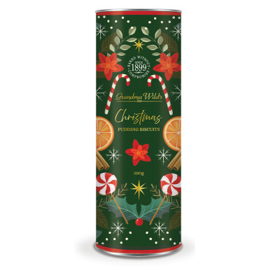Grandma Wild's Christmas Pudding Flavored Cookies 200g