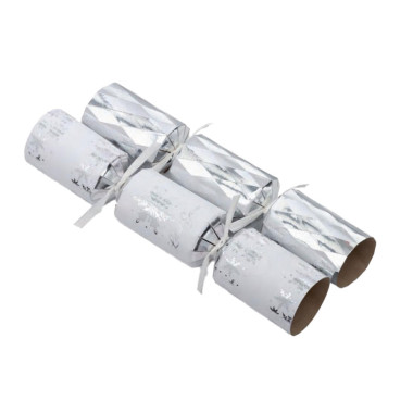 Party Crackers Mini Silver Luxury x6