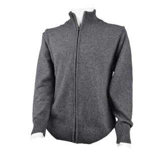 Gilet lambswool zippe gris hh25 celtic alliance