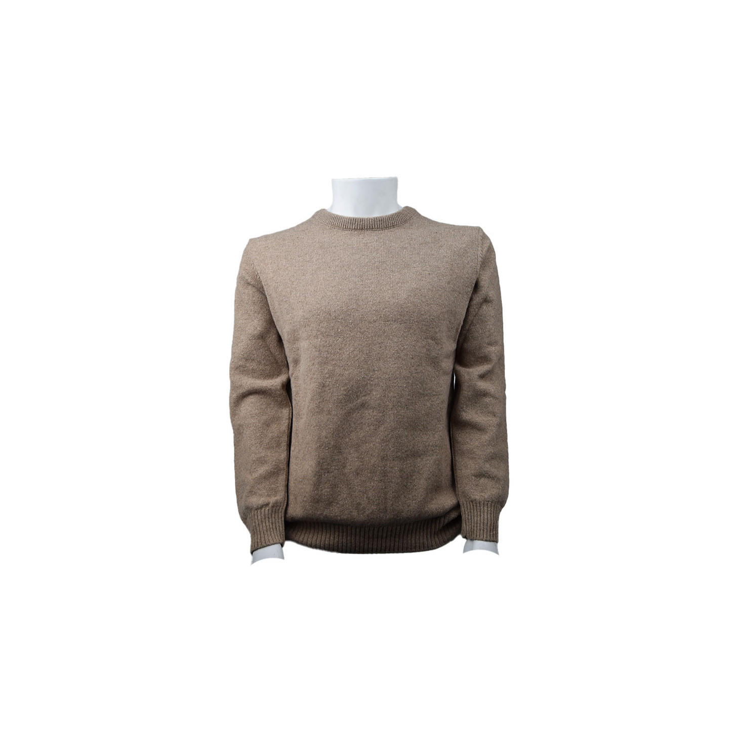 Pull Col Rond Taupe 80/20 Celtic Alliance