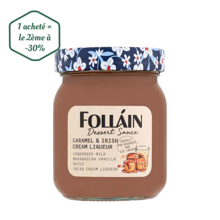 Sauce Dessert à base de Crème de Whiskey Irlandais Folláin 360g