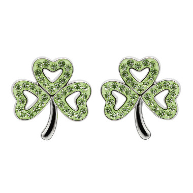 Boucles D'Oreilles Tréfle Vert Shanore