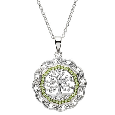 Shanore Green Tree of Life Pendant