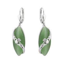 Boucles D’Oreilles Claddagh Cat Eye