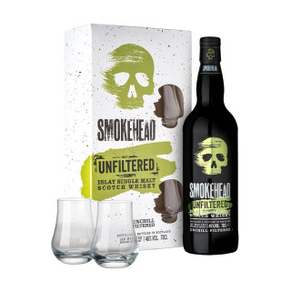 Smokehead Unfiltered 70cl 46° + 2 Verres