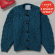 Cardigan Enfant Supersoft Bleu Aran Woollen Mills