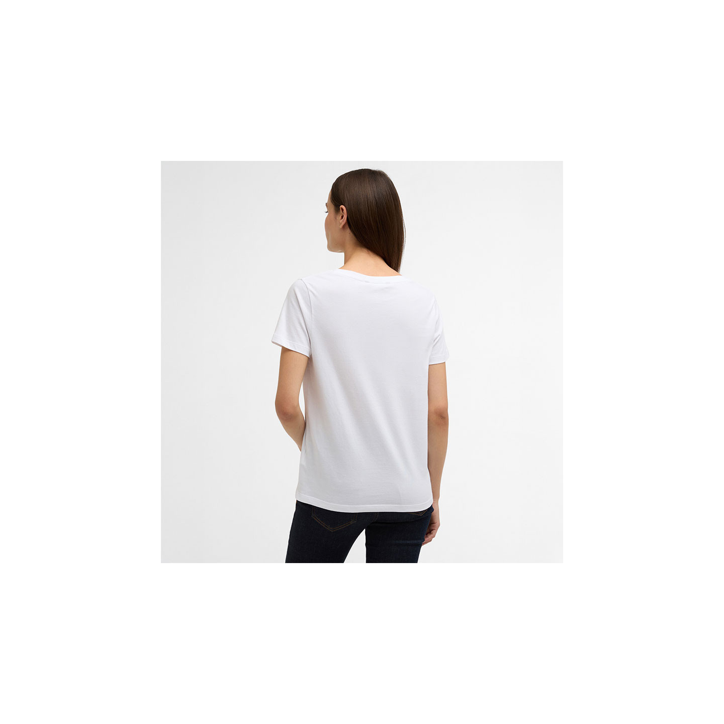 T-Shirt Clover Blanc Barbour