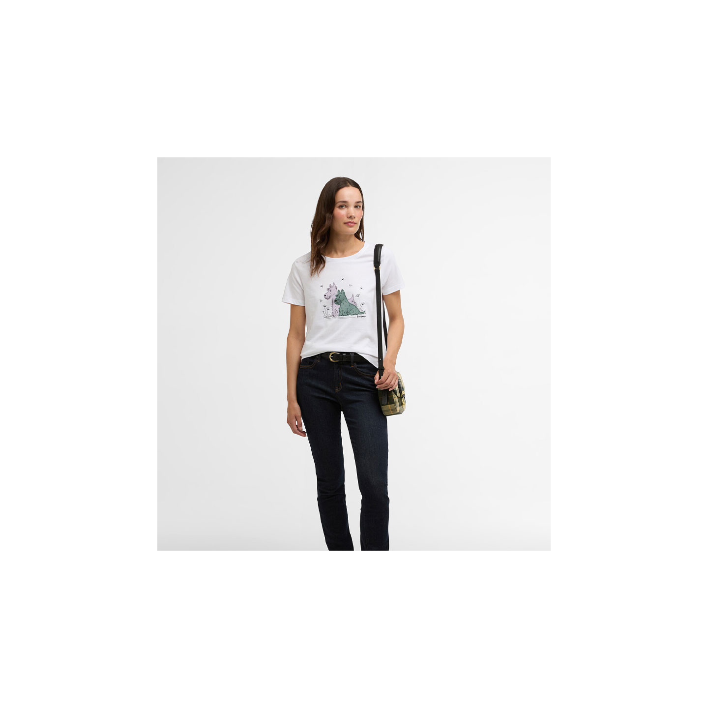 T-Shirt Clover Blanc Barbour