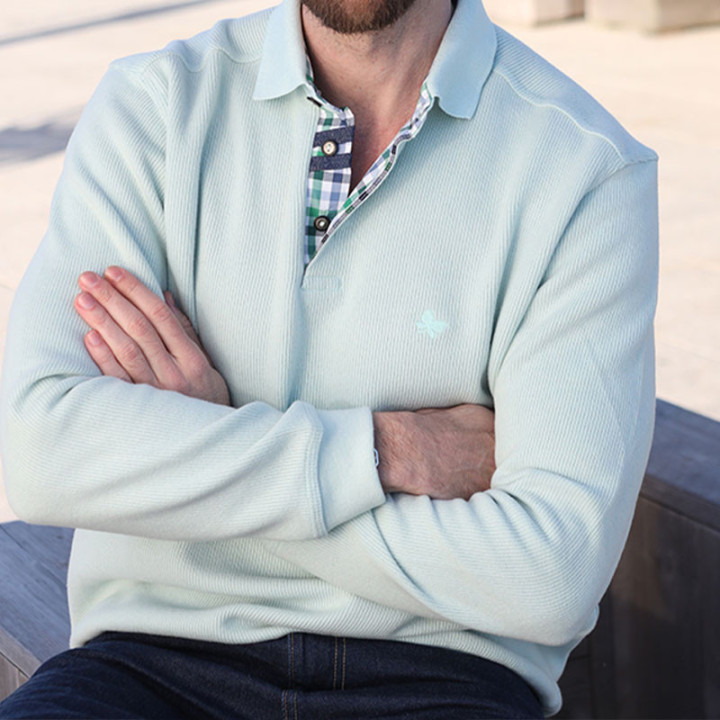  Out Of Ireland Leo Mint Sweater