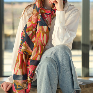 Out of Ireland Pink Patch Stole