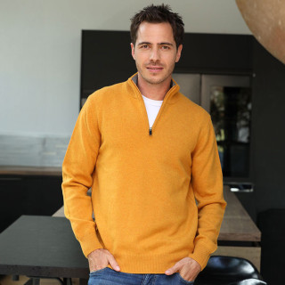 Pull Demi Zip Jaune Celtic Alliance