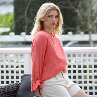 Out Of Ireland Enya Coral Blouse