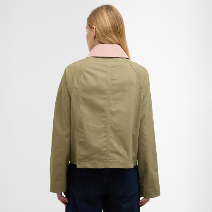 Veste Cropped Beadnell Olive Barbour