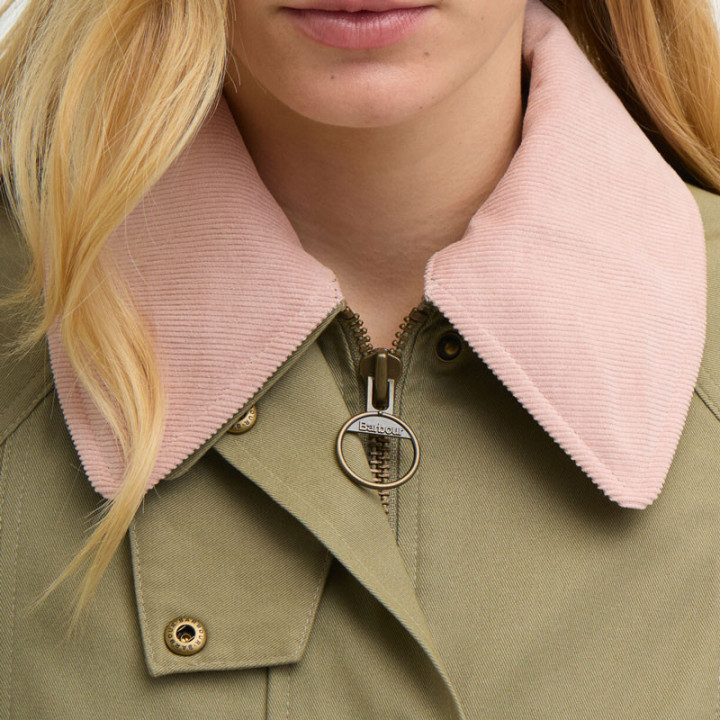 Veste Cropped Beadnell Olive Barbour